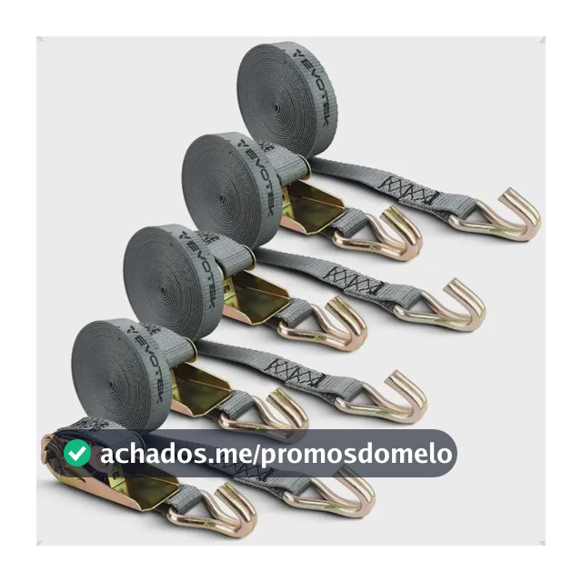 Kit 4 Jogos Cinta Catraca Amarração Carga 800kg 4,6 Metros