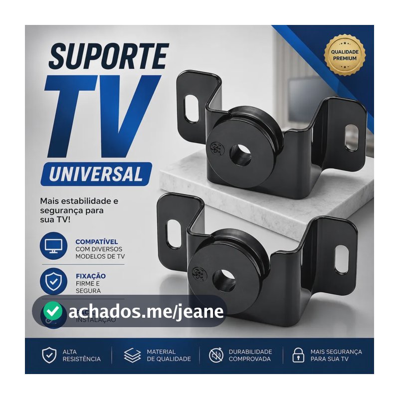 Suporte TV Fixo Universal 10" a 100" Polegadas Forte Para Todas as Marcas Rezzet
