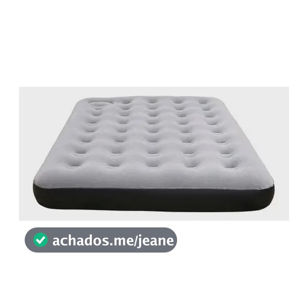 Colchão Inflável Fit Ecologic Casal Até 200kg Nautika Cinza