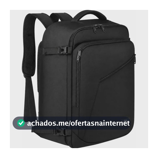 Mochila Viagem Masculina 40L Grande Impermeável Reforçada para Avião Item Pessoal Suporta até 10kg MATEIN 1159 Preto