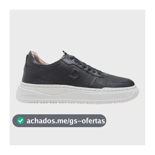 Tenis Democrata Block Couro Legitimo Premium Sofisticado