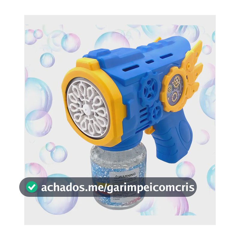 Brinquedo Bubble Gun Maquina Arminha Pistola Bolha De Sabão