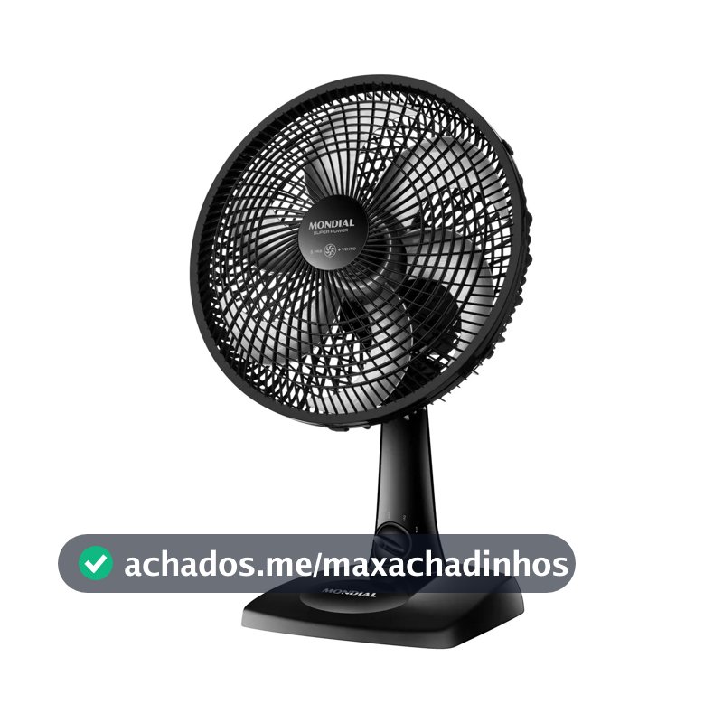Ventilador de Mesa 30cm Super Power Mondial 60W VSP-30-B