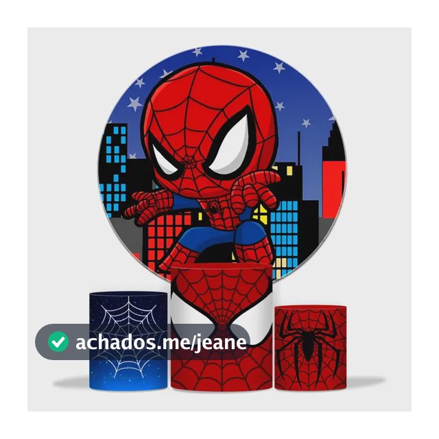 Kit Painel Redondo P/ Festas Sublimado Infantil Personagens