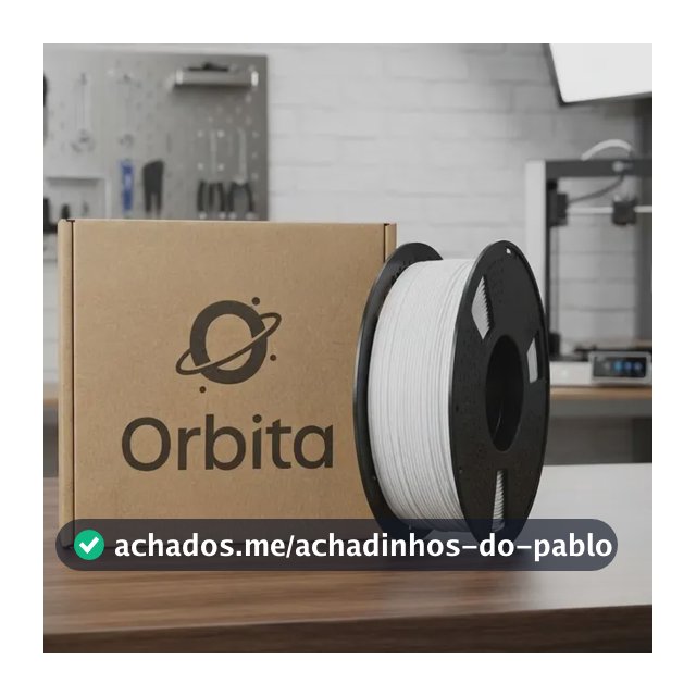 Filamento Pla Para Impressora 3d Orbita 1,75 Mm 1 Kg Branco