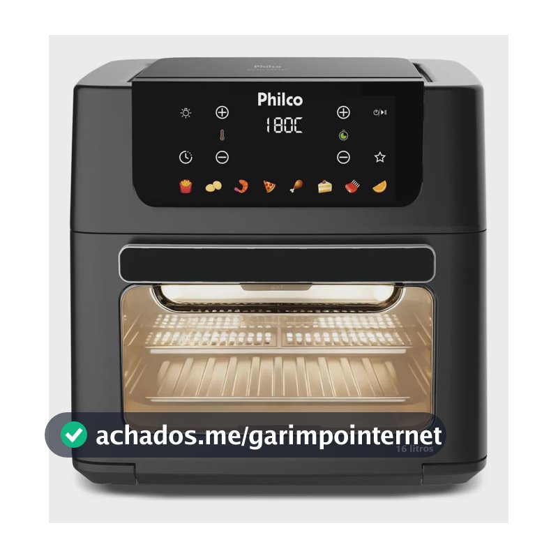 Air Fryer Oven Philco 16L Digital com Visor PAF16C