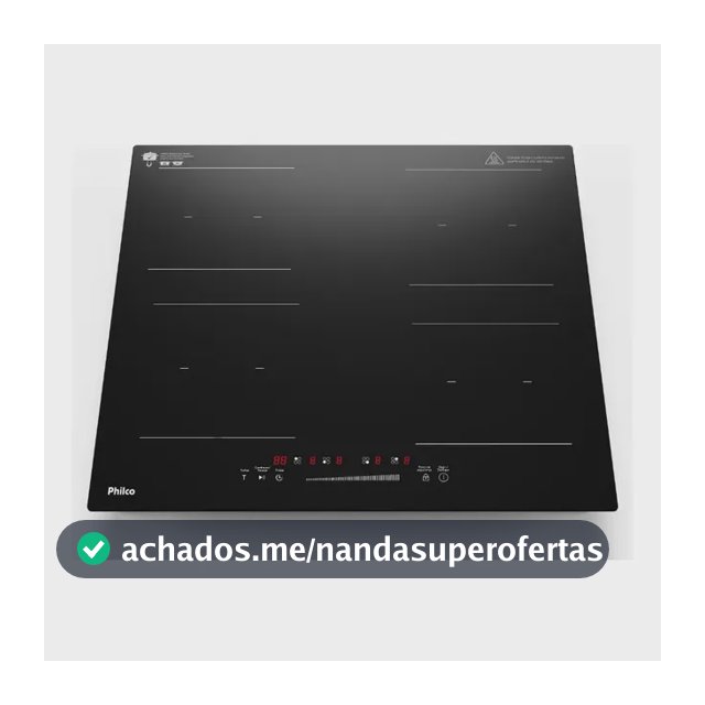 Cooktop De Indução Pctq1 Função Turbo 4 Bocas Philco