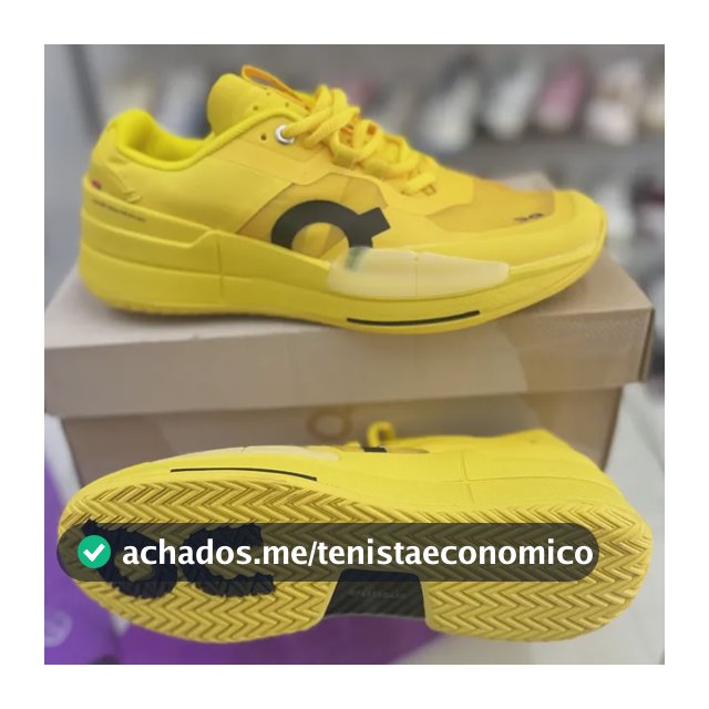 Tênis On Cloud The Roger Pro 2 Masculino Amarelo Original Amarelo Lisa 38