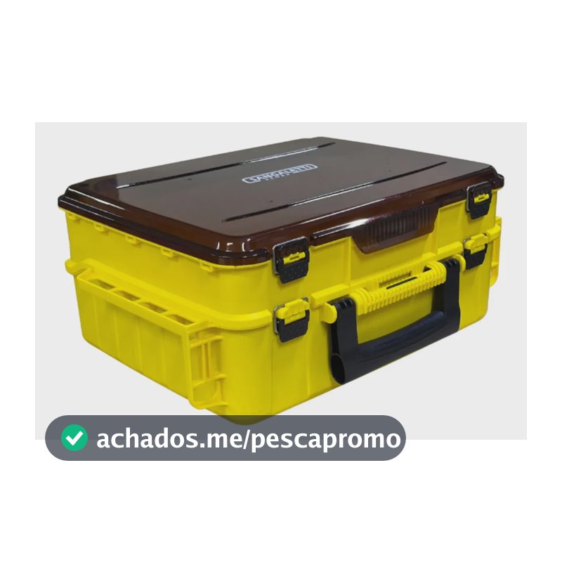 Caixa Pesca Maleta C/5 Estojo Sangalettistore Cx574 C/yellow
