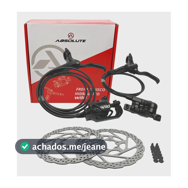 Freio Disco Hidráulico Absolute Wild 2 HD-220 com Discos 160mm 6 Parafusos