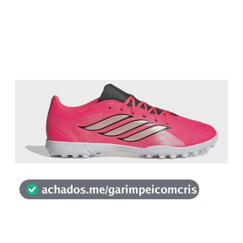 Chuteira Masculina E Feminina Predator Club Tf adidas Rosa 40 Br