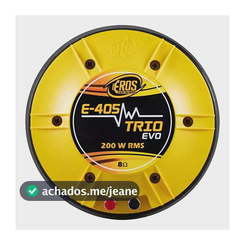 Driver Profissional Eros E 405 Trio Evo 200 Rms E405 Amarelo