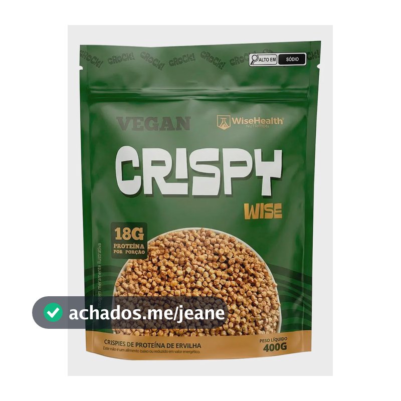 Crispy Wise Vegan (400g) Proteína De Ervilha - Wisehealth Sem Sabor