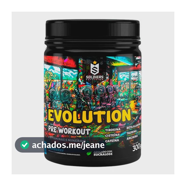 Suplemento Soldiers Nutrition Evolution en pó sabor blueberry x 300g