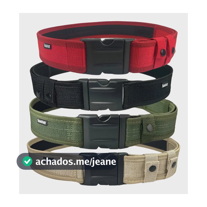 Cinto Tático Militar Preto Verde Tan - Airsoft Guarnição Na
