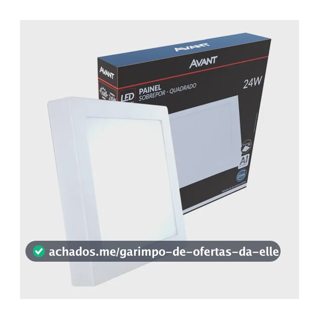 Avant Plafon Led Sobrepor 127/220v Branco 29X29