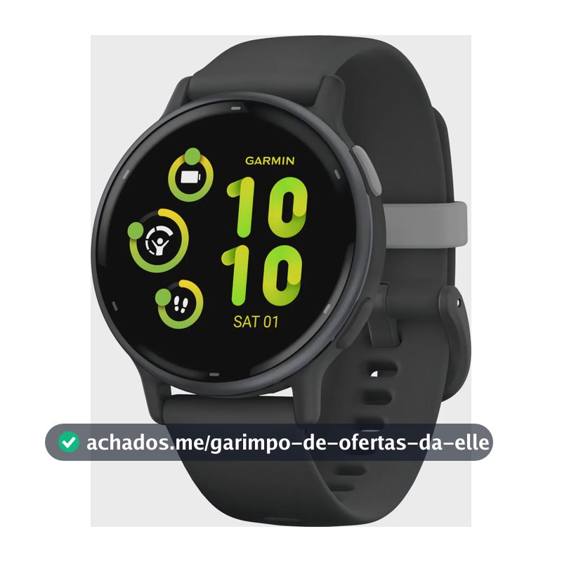 Smartwatch Garmin Vívoactive Vivoactive 5 Tela De 1.2  Com P Preto Milanês