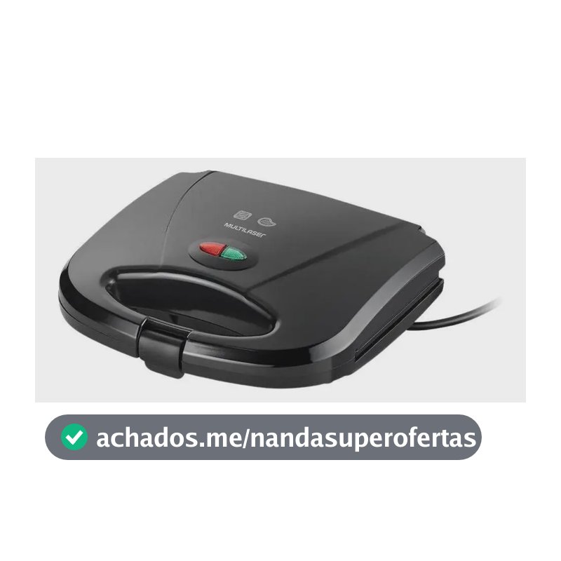 Sanduicheira Multilaser Grill Gourmet 750w Preta Ce043 Cor Preto