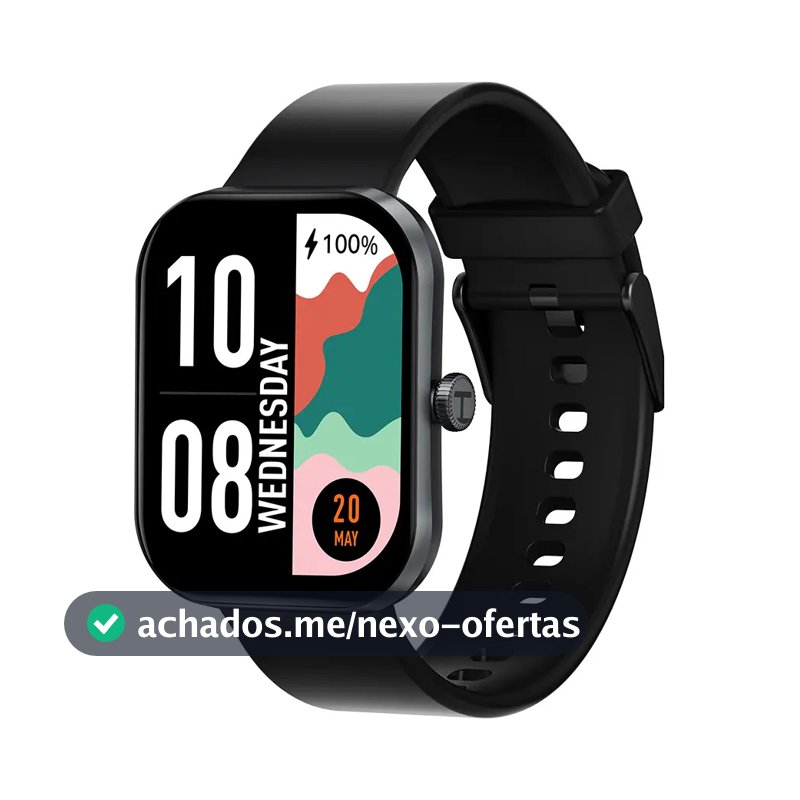 Relógio Inteligente Haylou S6 2.01 Preto Sport Ip68