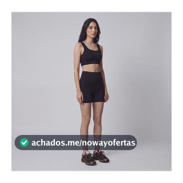 Short Fitness Seamless Sustentia Insider Preto Seamless M