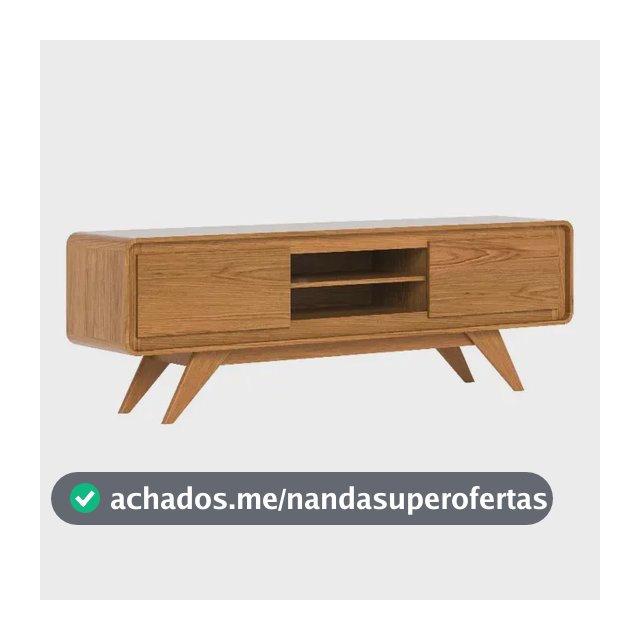 Rack Channel 1,50 De Largura Para Sala Tv Off White E Nature Nature