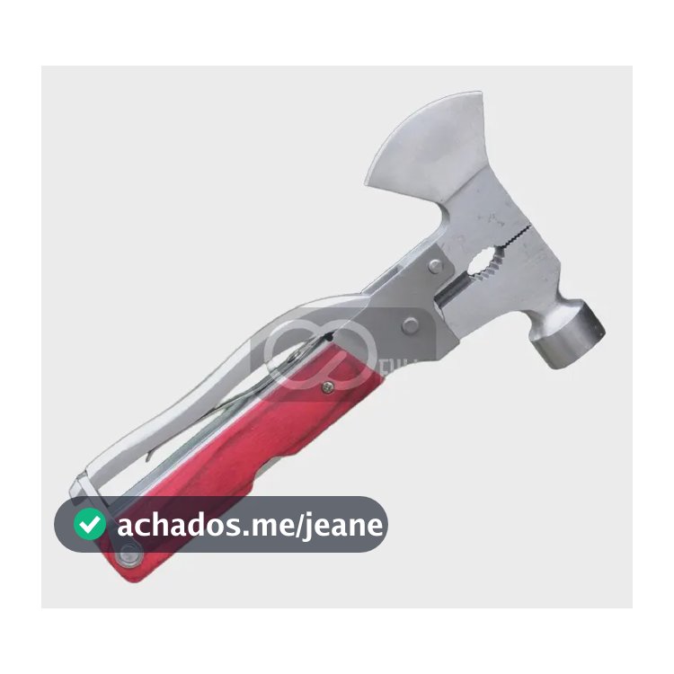 Martelo Tático Multifuncional Alicate Pesca Camping