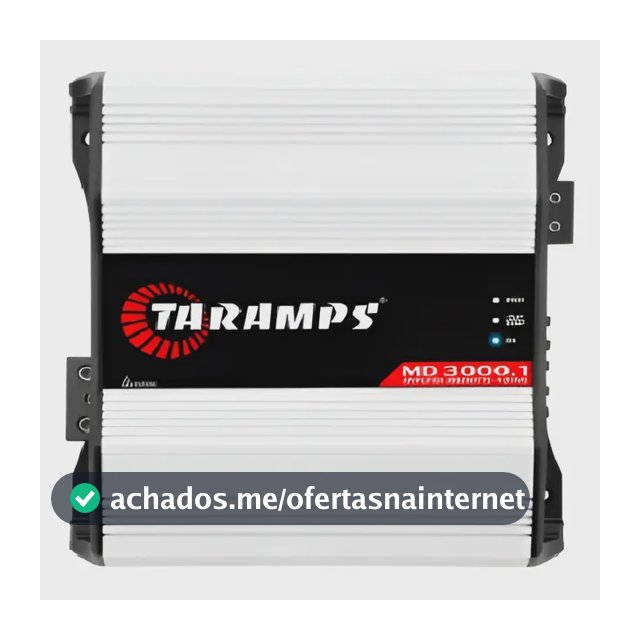 Modulo Taramps Md 3000 4 Ohms 3000 W  Branco Rms Amplificado Branco