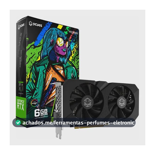 Placa De Vìdeo Geforce Rtx 3050 6gb Ray Tracing Rainbow Led
