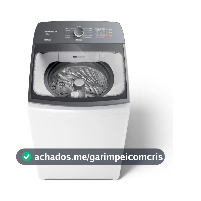 Máquina de Lavar Brastemp 14Kg Branca Smart Sensor- BWJ14AB