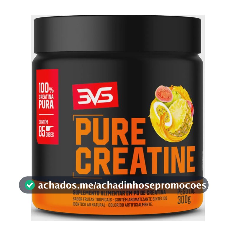 Creatina Monohidratada Sabor Frutas Tropicais - 300g - 3vs Nutrition