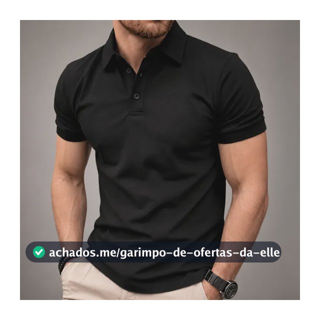 Camisa Gola Polo Masculina Pique Premium Algodão Confortável