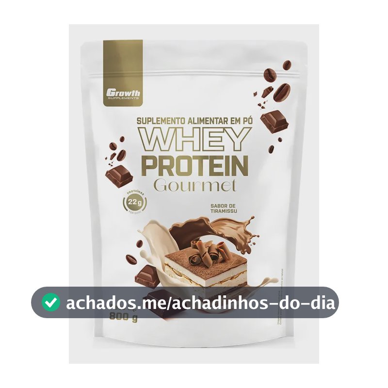 Whey Protein Gourmet 800g Growth Supplements - Tiramisu