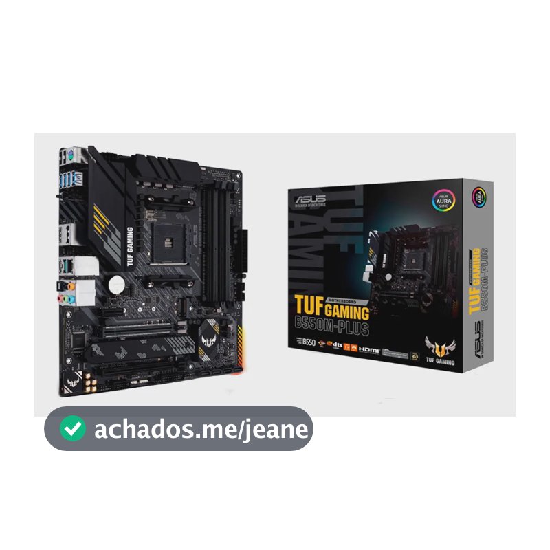 Placa Mãe Asus Tuf Gaming B550m-plus Ddr4 AMD Am4 mATX RGB