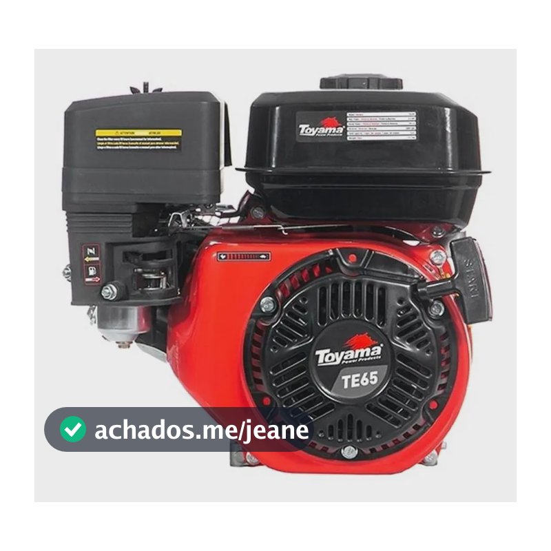 Motor À Gasolina 6,5 Hp 4 Tempos Multiuso Te65x Toyama