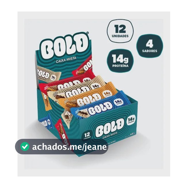 Bold Barra De Proteína 40g Caixa Mista 14g De Proteína