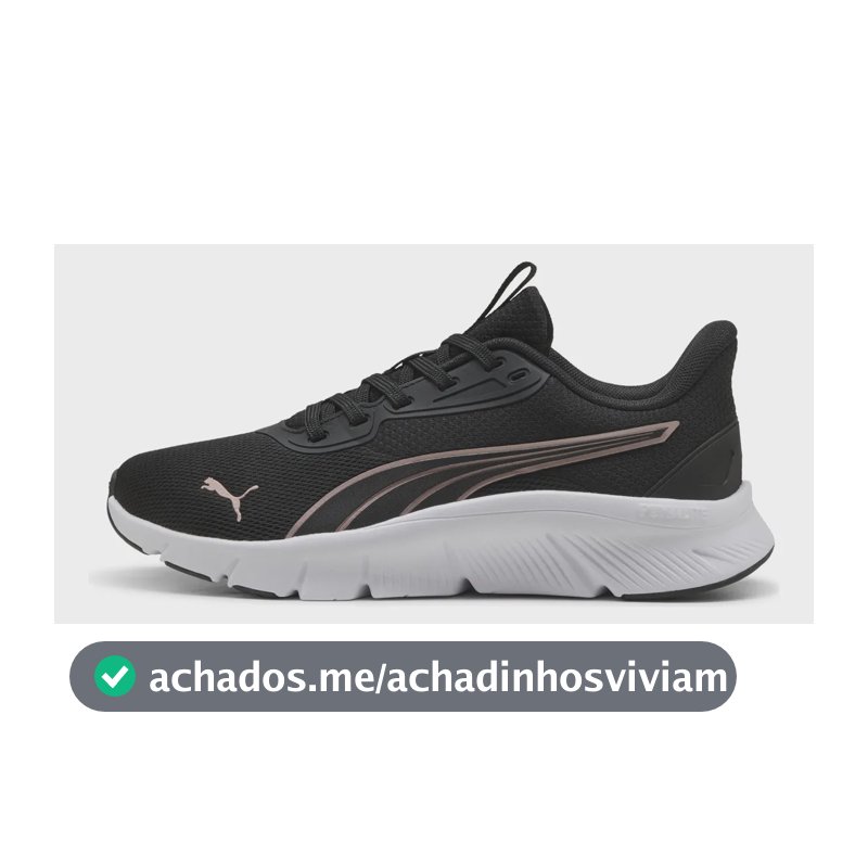 Tênis Flexfocuslite Modern Feminino Bpd Puma Preto E Dourado 34 Br