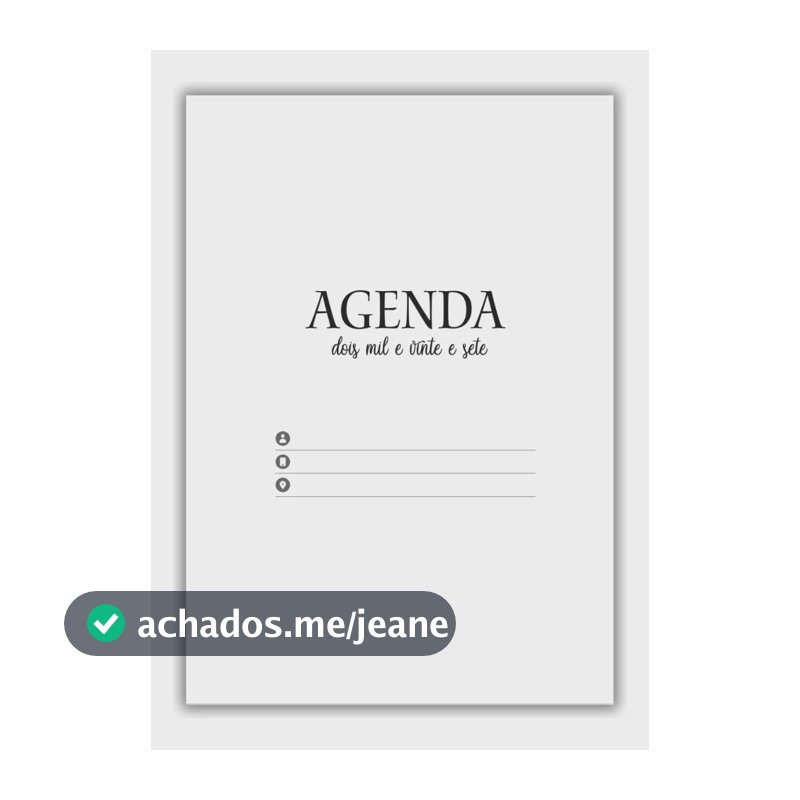 Kit 3 Miolos Agenda 2027 A5 1 Dia Por Página Sem Furo Branco