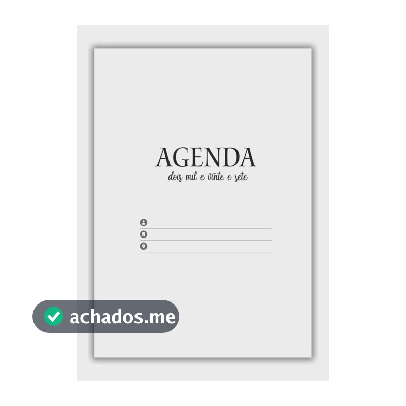 Kit 3 Miolos Agenda 2027 A5 1 Dia Por Página Sem Furo Branco