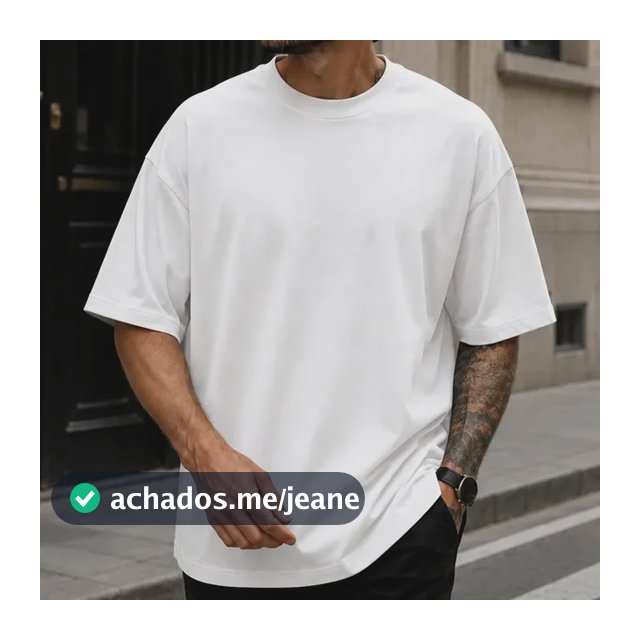 Camiseta Oversized Masculina 100% Algodão