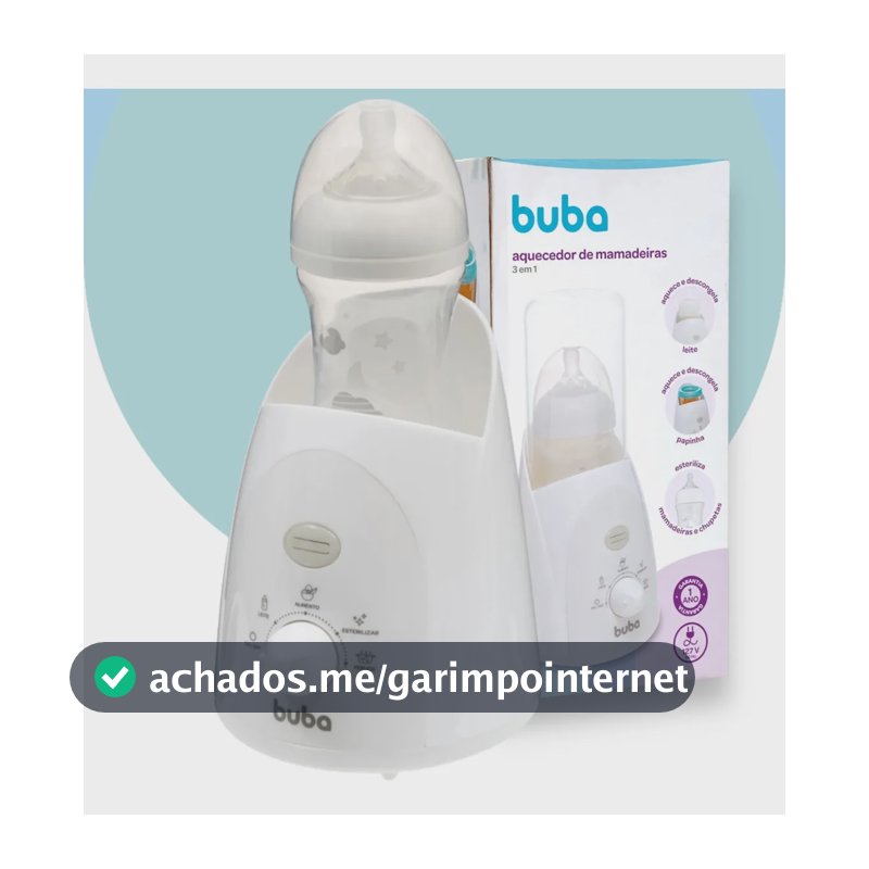 Aquecedor 3 Em 1 Esterilizador Mamadeira Chupeta Papinha Bub