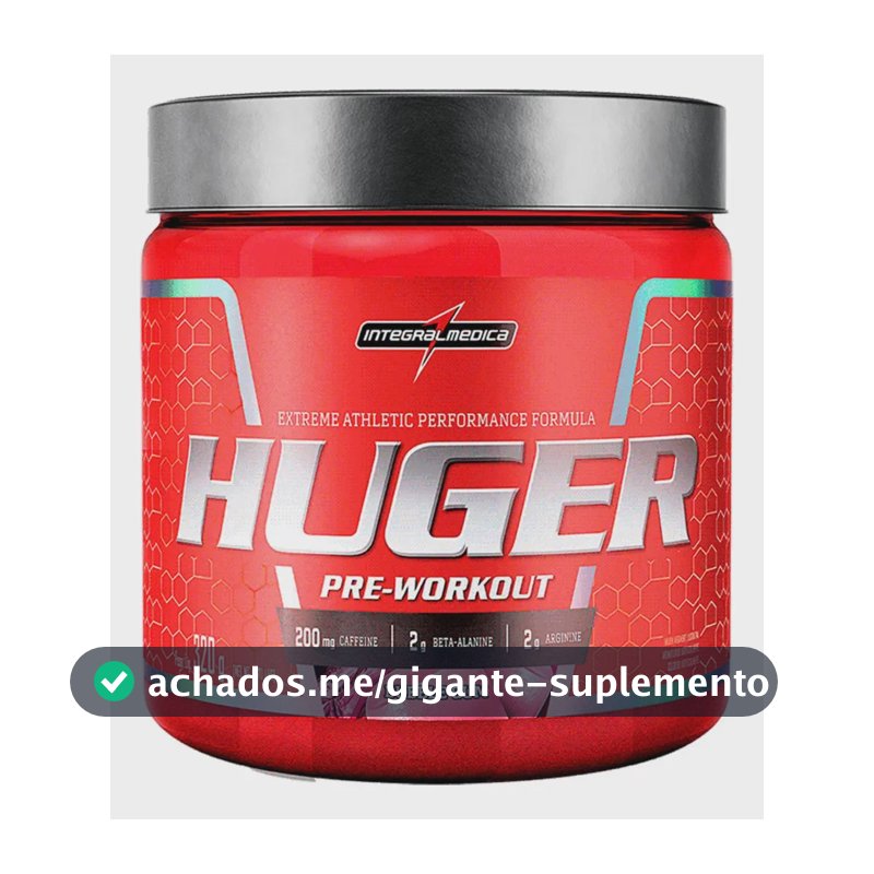 Pré Treino Huger Bubble Gum Pote Com 320g Integralmédica