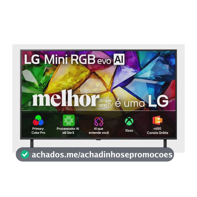 Smart TV 4K 55" LG Mini RGB evo AI MRGB85 2026