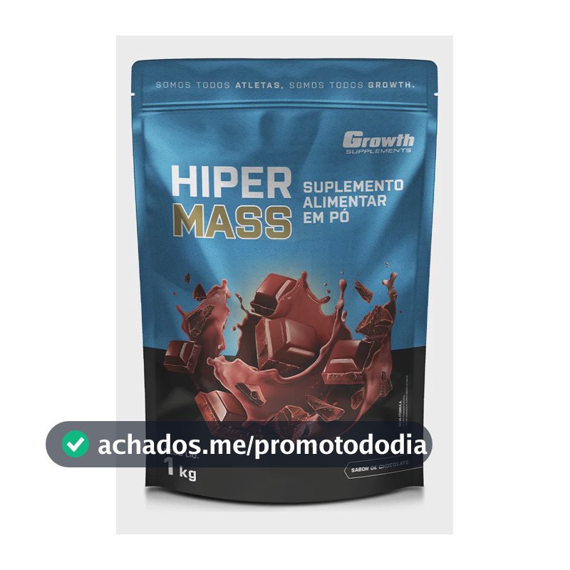 Hiper Mass 1kg Growth Supplements - Sabor Chocolate