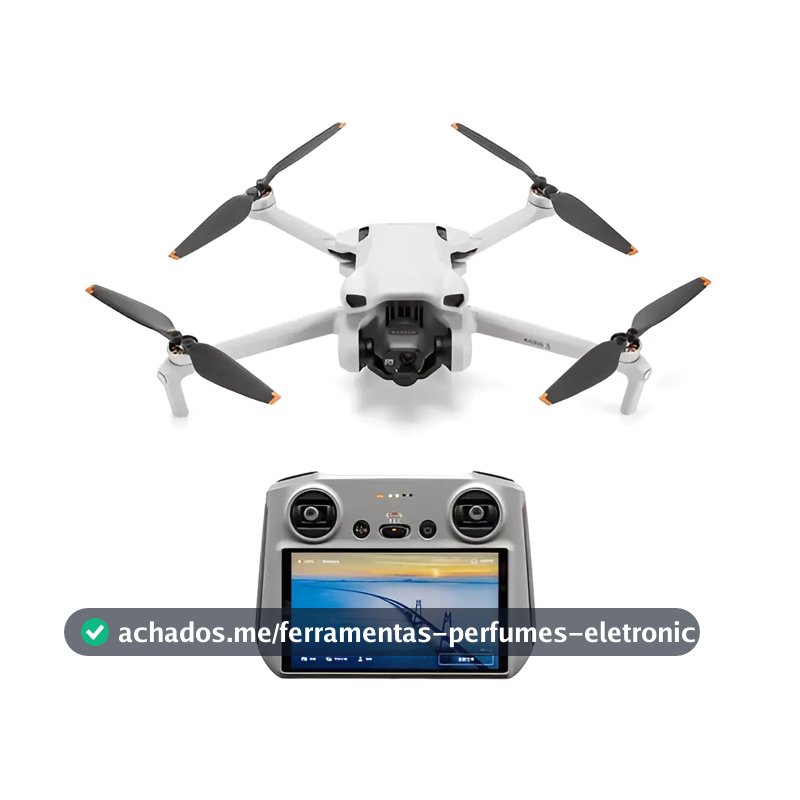 Drone DJI Mini 3 (RC) - Versão Tela No Controle