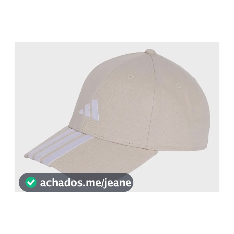 Boné Baseball Três Listras New Logo adidas Bege M