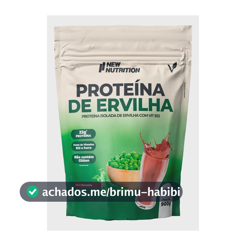 Proteína de Ervilha Vegetal em pó Chocolate 900g NewNutrition