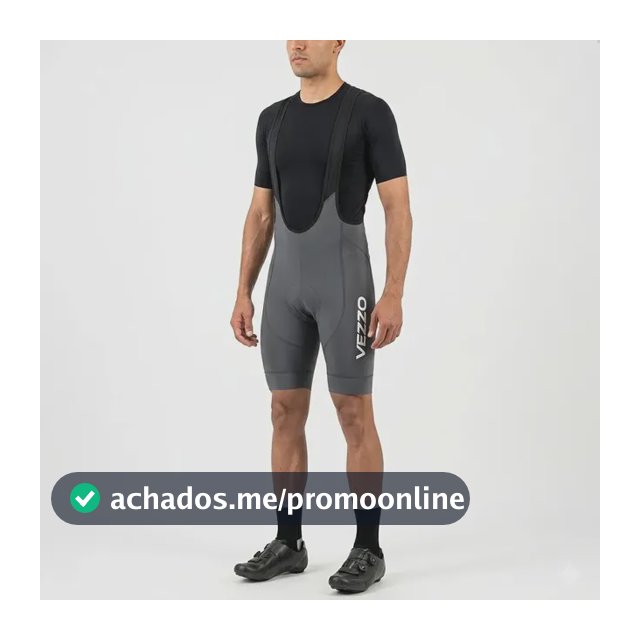 Bretelle Vezzo Carbon Masculino Pedal Speed Mtb Conforto Cinza Pp