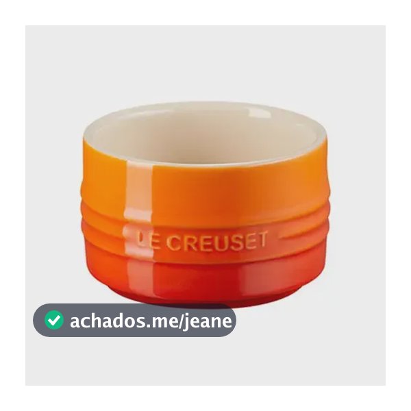 Ramekin Le Creuset Em Ceramica 200ml Utensilio Para Cozinha Cor Laranja