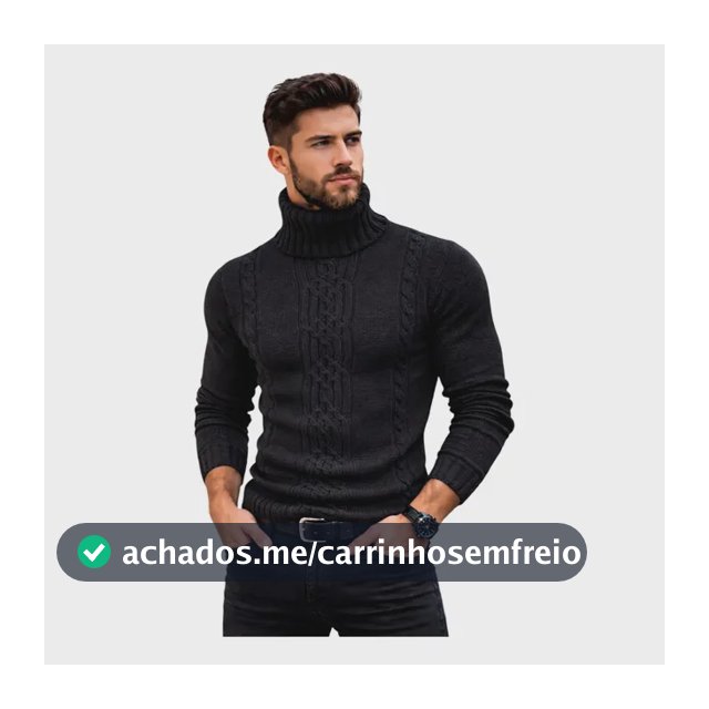 Cacharrel Casaco Blusa Tricot Lã Masculina Mp818