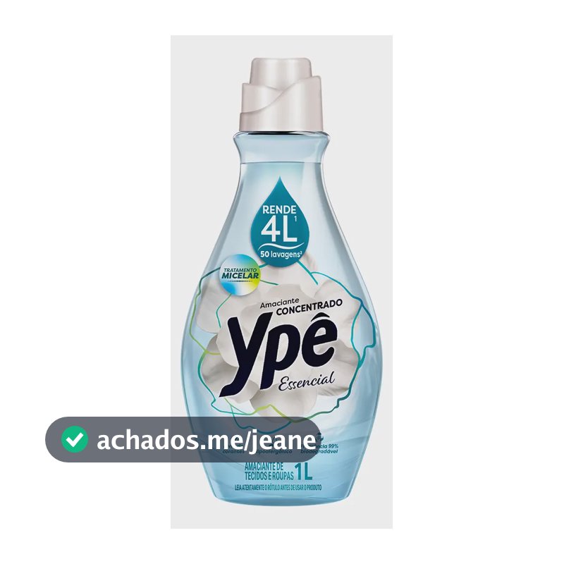 Amaciante Concentrado Ypê Essencial 1L